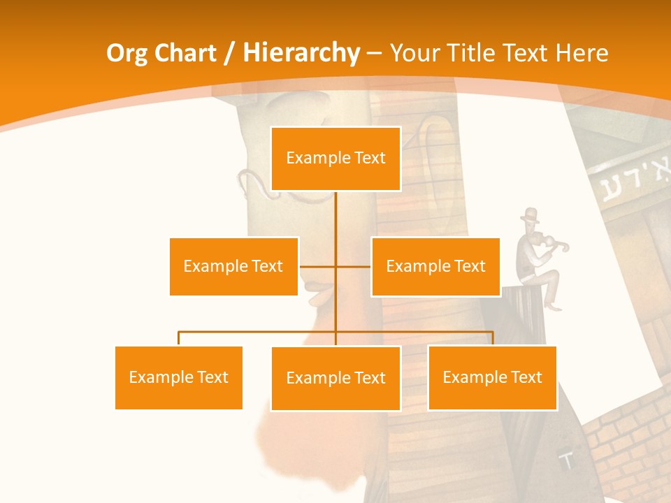 White Grandmother Hold PowerPoint Template