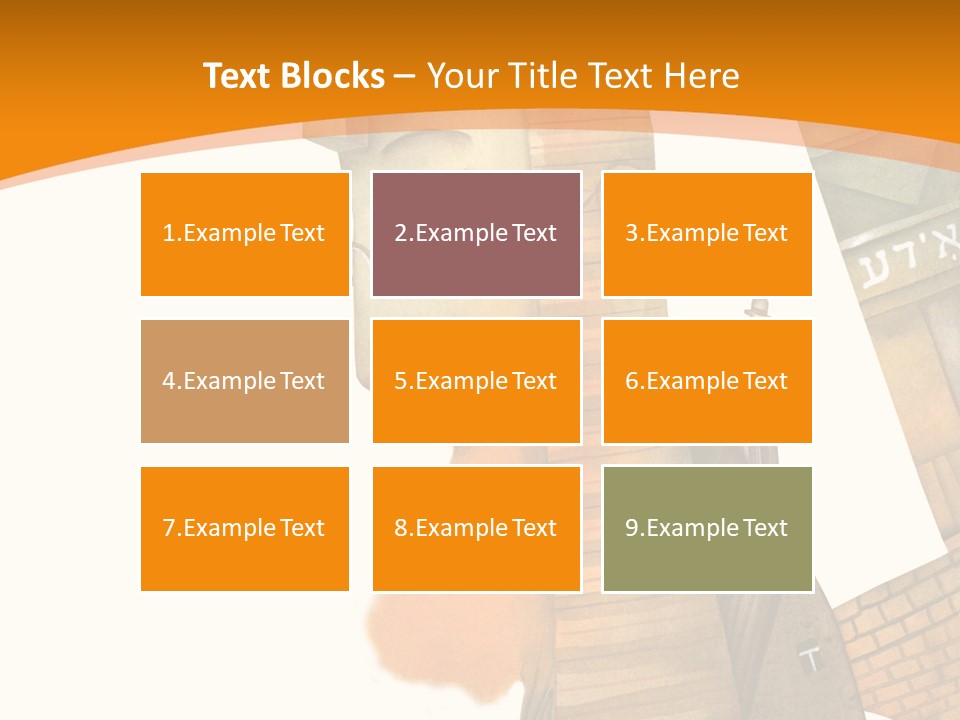 White Grandmother Hold PowerPoint Template