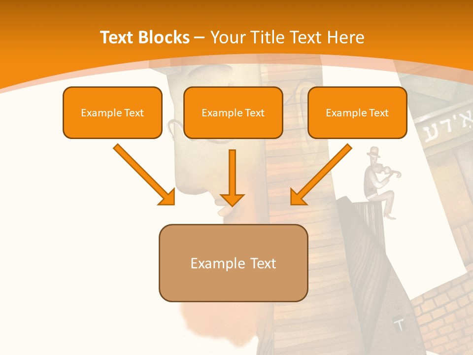 White Grandmother Hold PowerPoint Template
