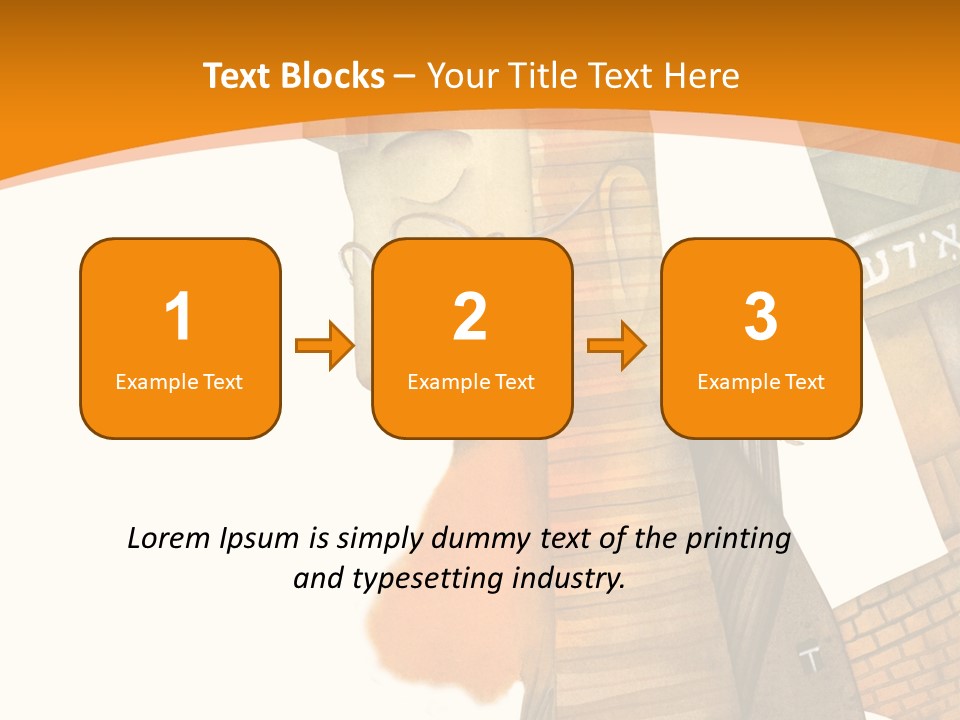 White Grandmother Hold PowerPoint Template