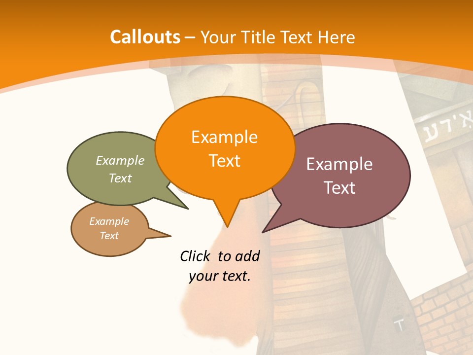 White Grandmother Hold PowerPoint Template