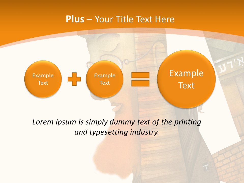 White Grandmother Hold PowerPoint Template