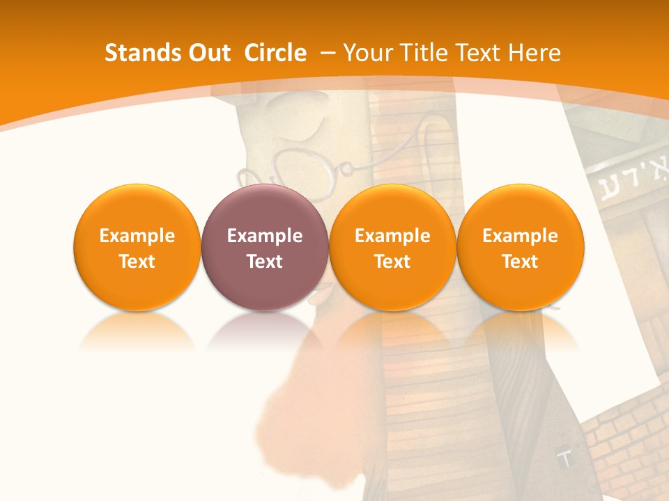 White Grandmother Hold PowerPoint Template