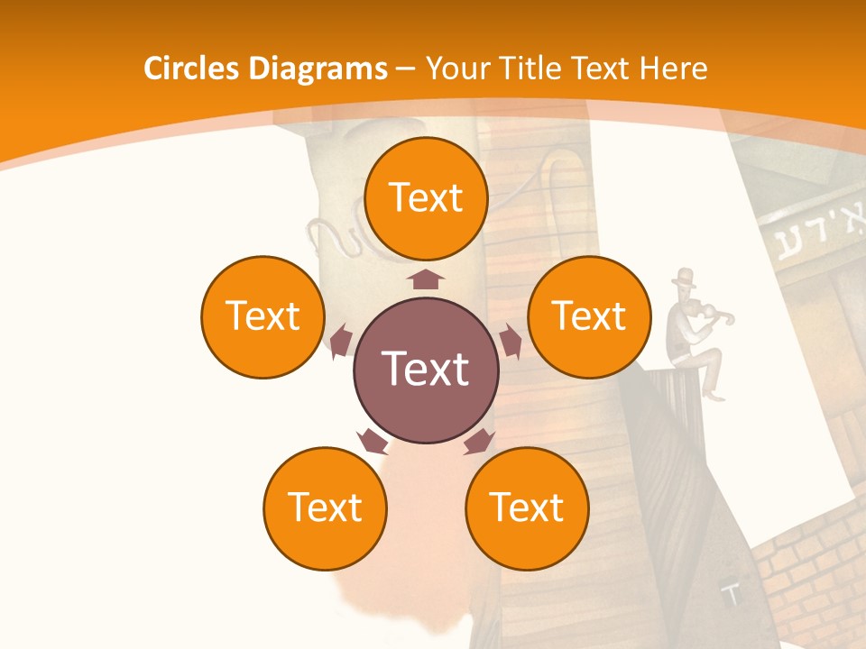 White Grandmother Hold PowerPoint Template