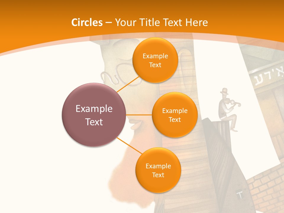 White Grandmother Hold PowerPoint Template