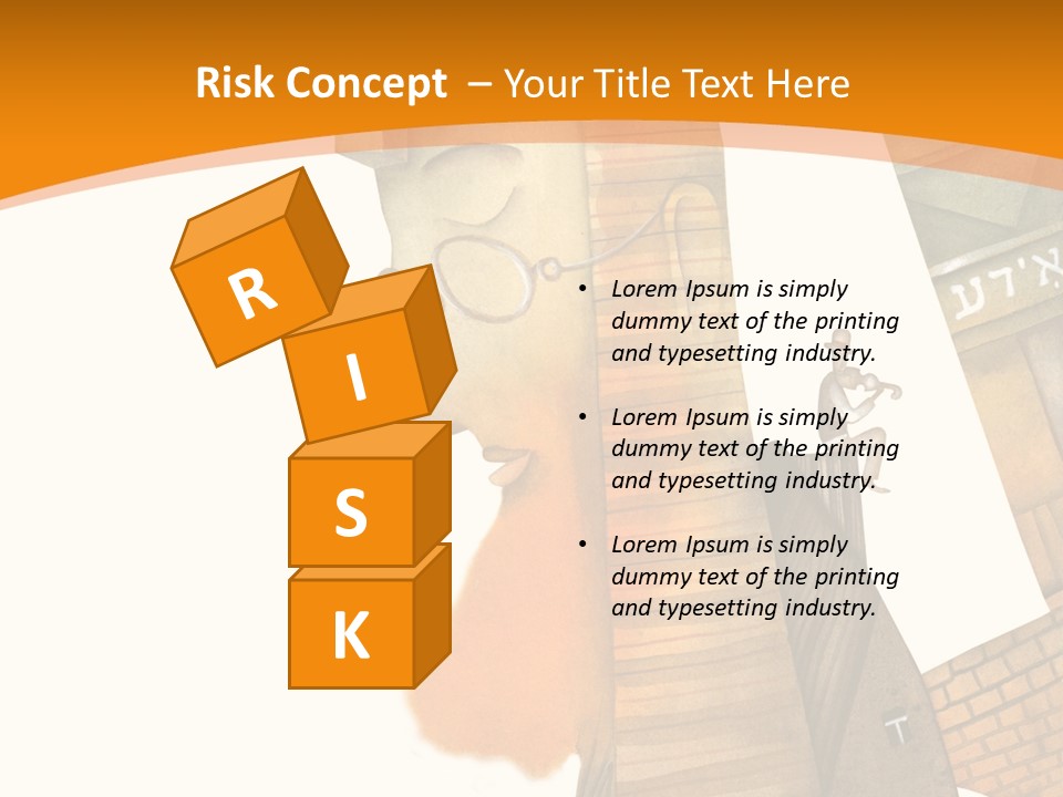 White Grandmother Hold PowerPoint Template