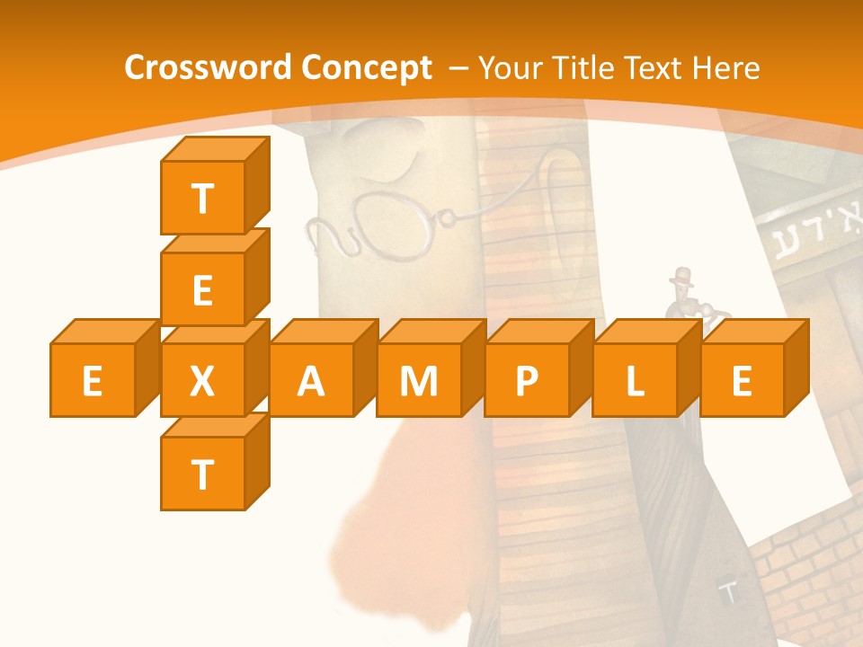 White Grandmother Hold PowerPoint Template