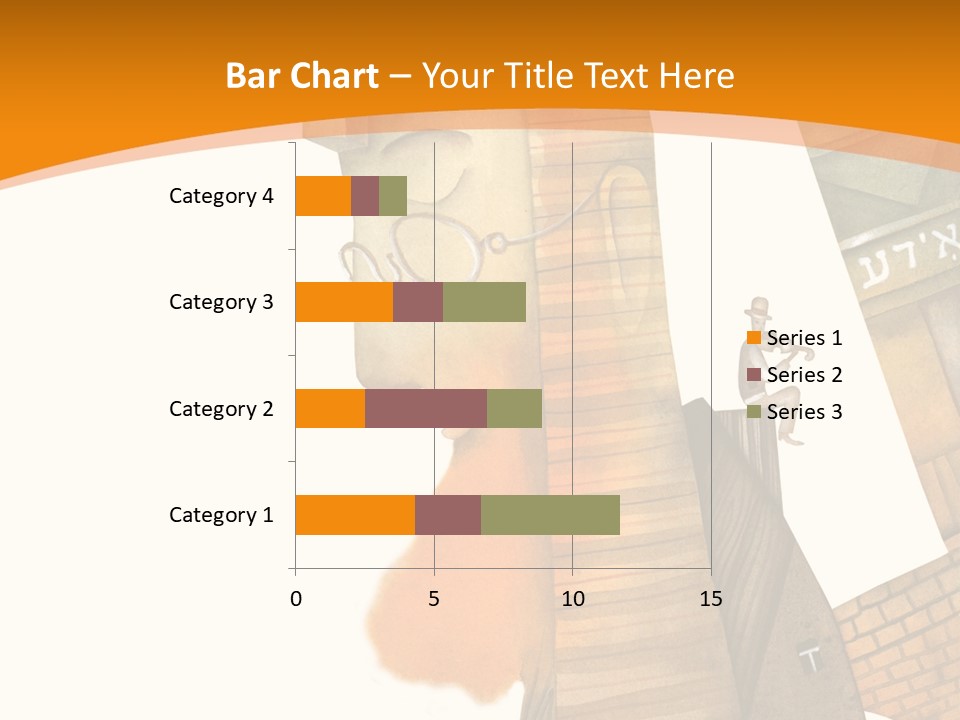 White Grandmother Hold PowerPoint Template