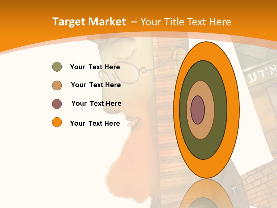 White Grandmother Hold PowerPoint Template