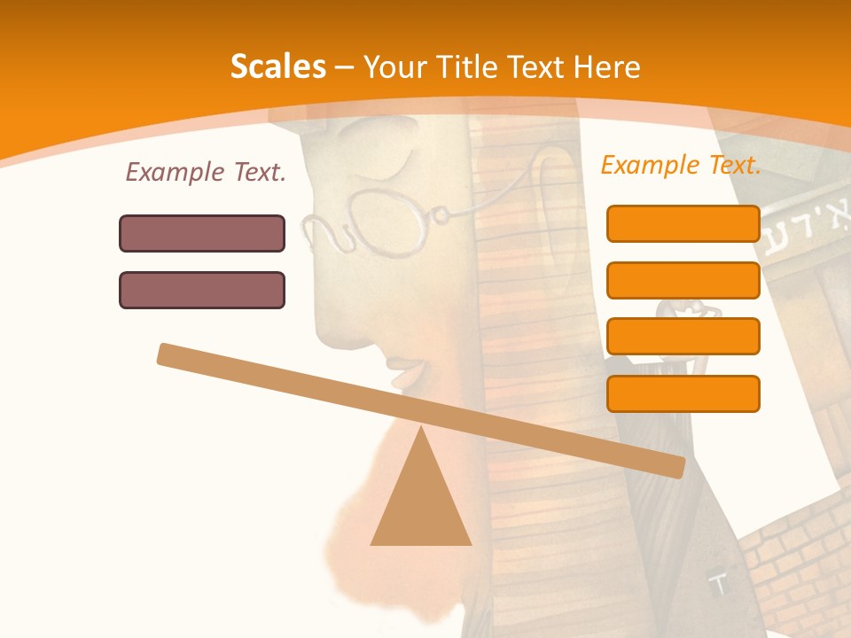 White Grandmother Hold PowerPoint Template