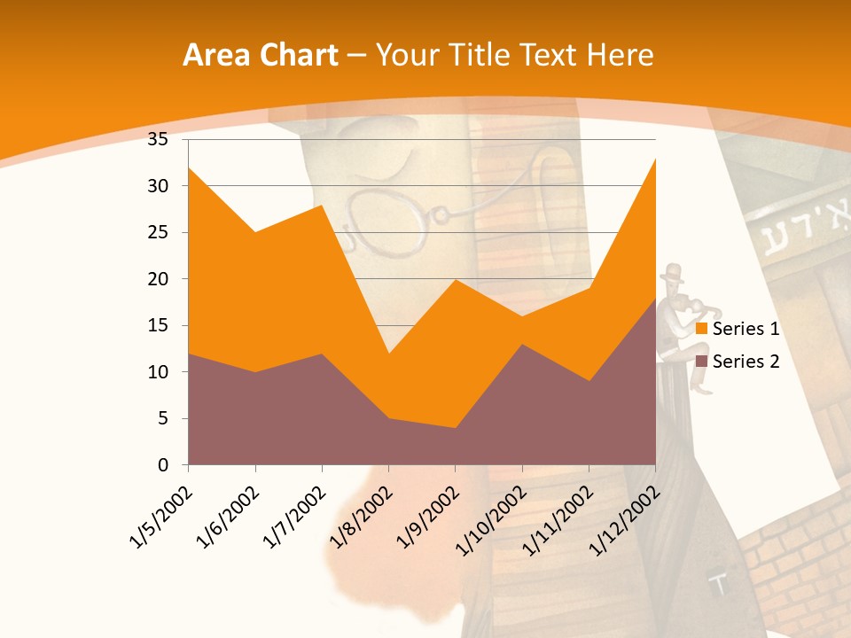 White Grandmother Hold PowerPoint Template