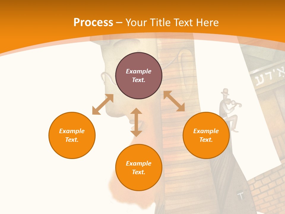 White Grandmother Hold PowerPoint Template