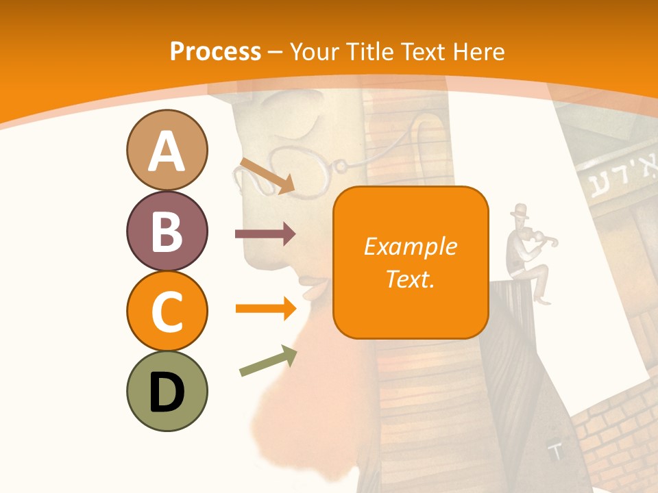 White Grandmother Hold PowerPoint Template