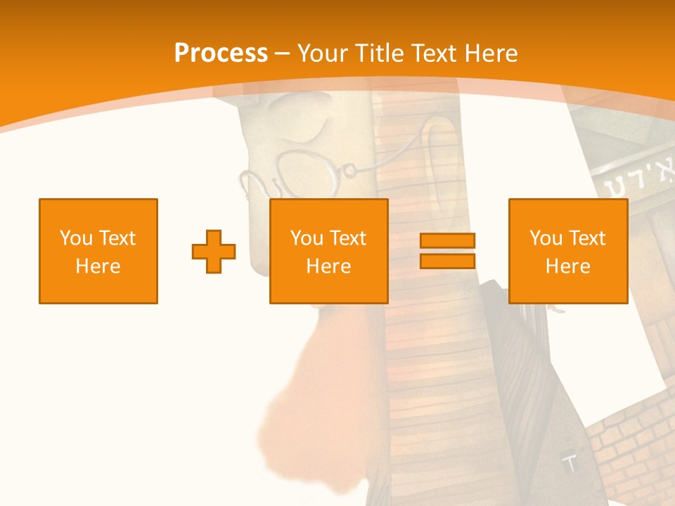White Grandmother Hold PowerPoint Template