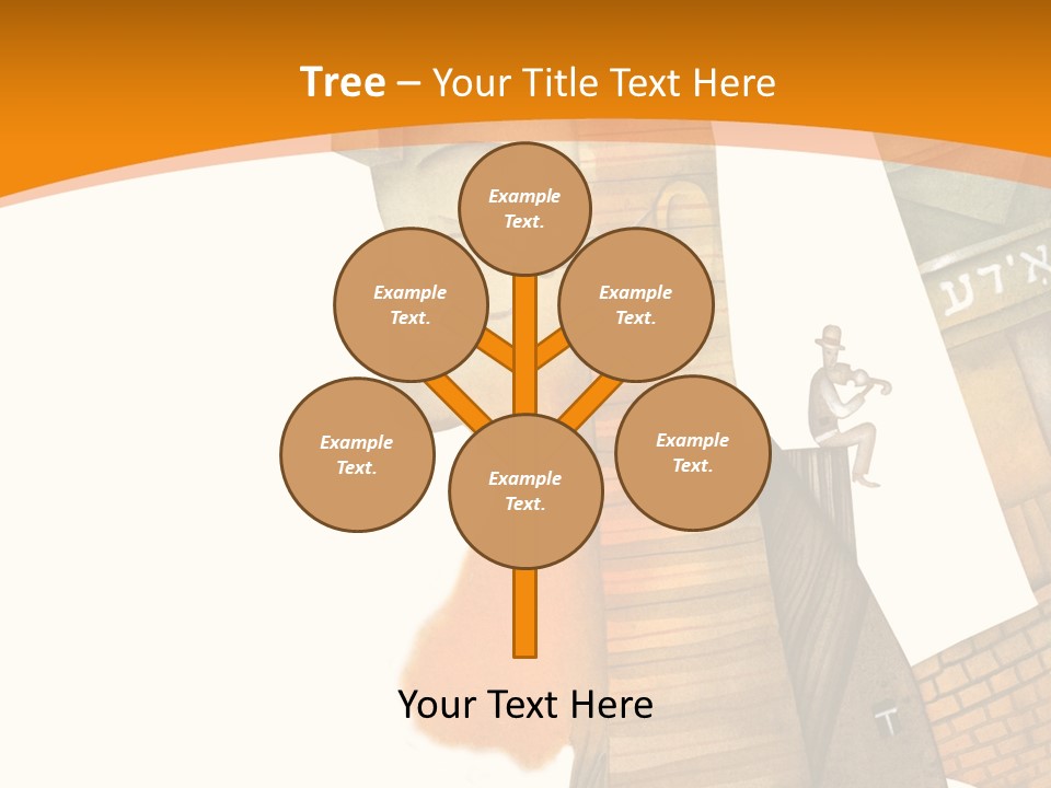 White Grandmother Hold PowerPoint Template