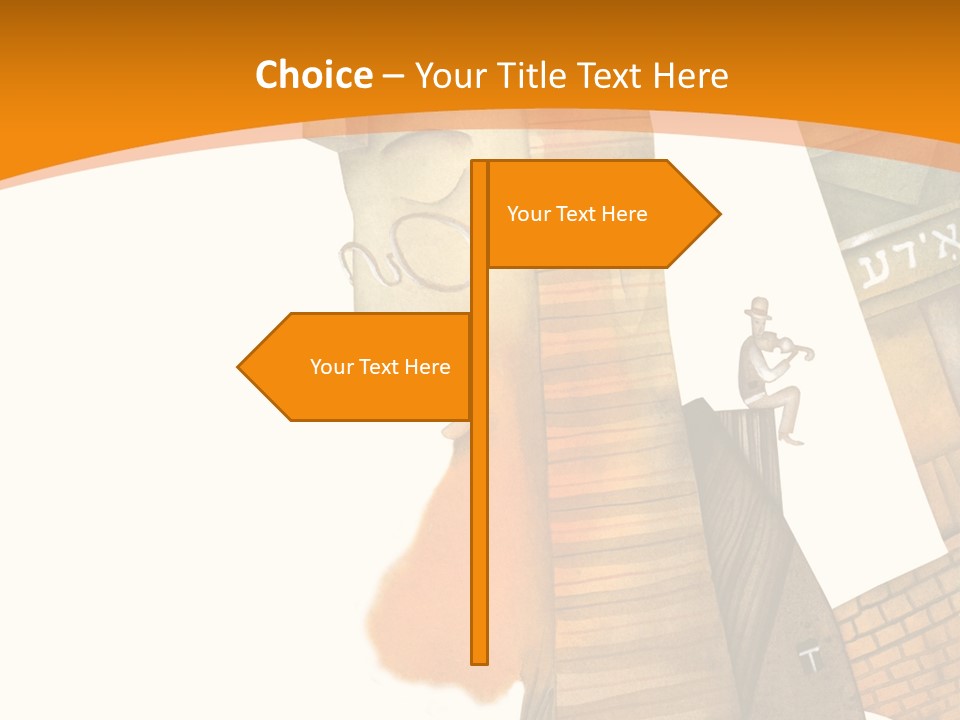 White Grandmother Hold PowerPoint Template