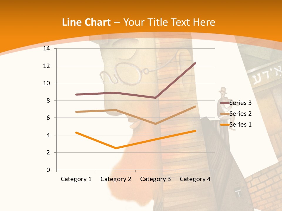 White Grandmother Hold PowerPoint Template