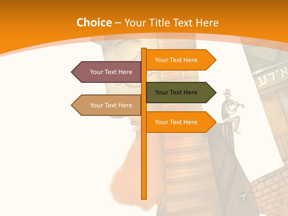 White Grandmother Hold PowerPoint Template