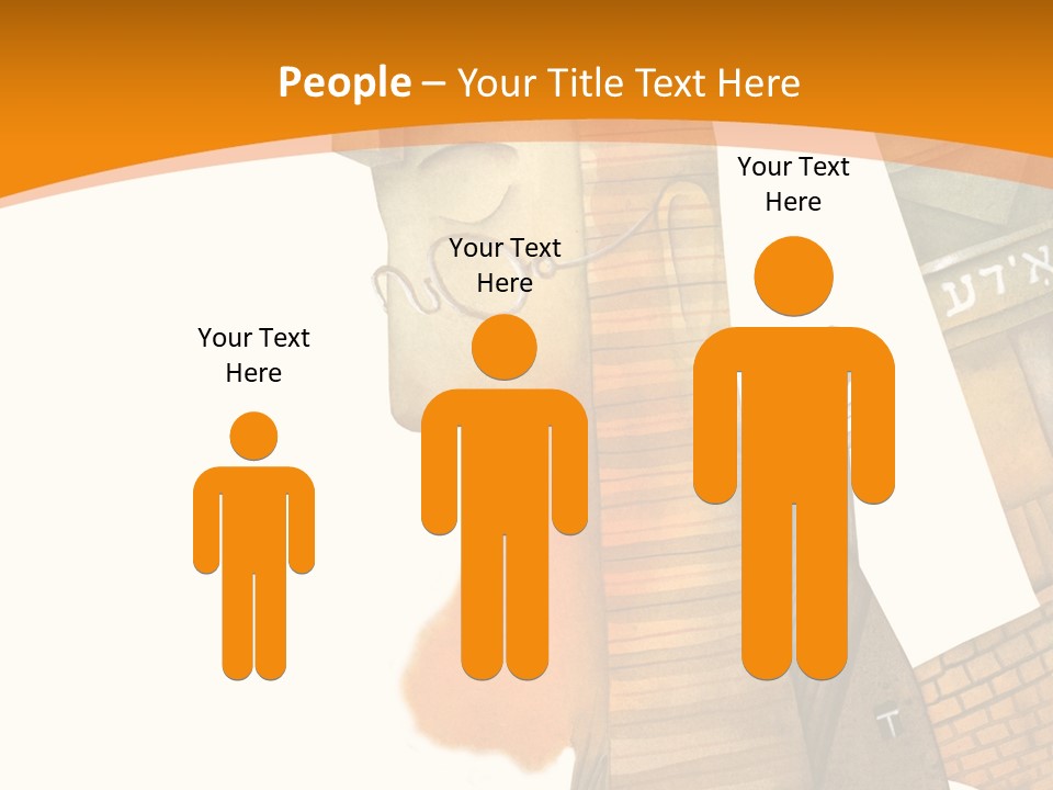 White Grandmother Hold PowerPoint Template