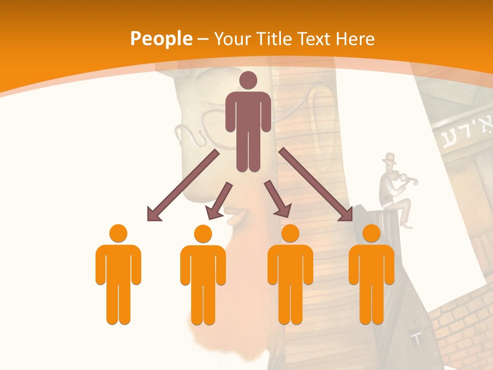 White Grandmother Hold PowerPoint Template