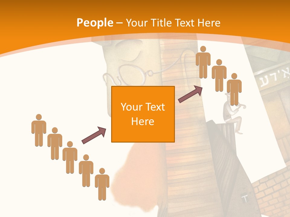 White Grandmother Hold PowerPoint Template