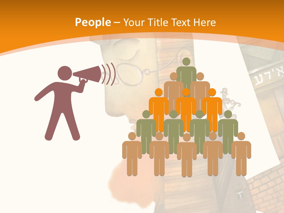 White Grandmother Hold PowerPoint Template