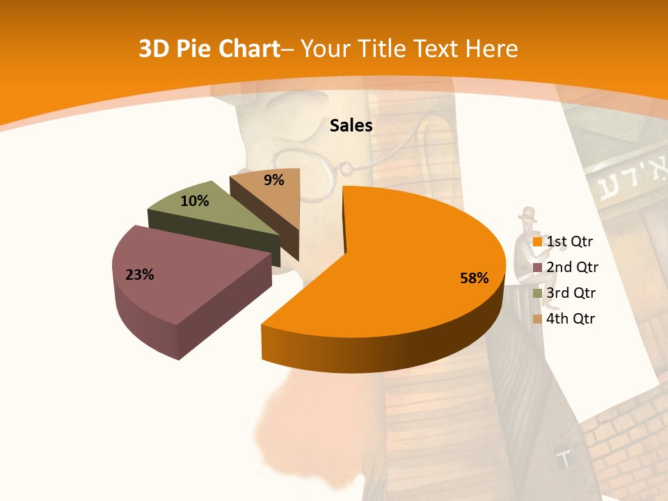 White Grandmother Hold PowerPoint Template