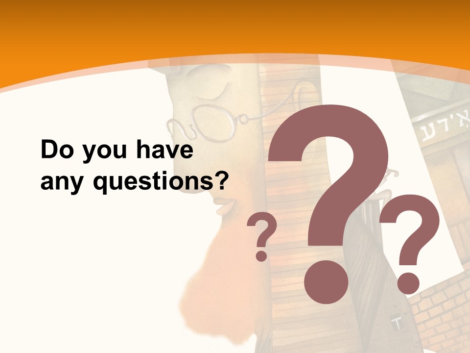 White Grandmother Hold PowerPoint Template