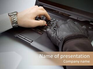 Female Hold Two PowerPoint Template