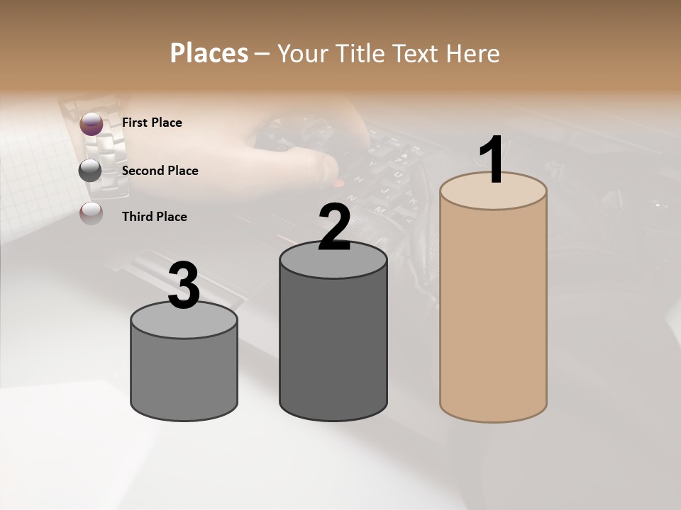 Female Hold Two PowerPoint Template