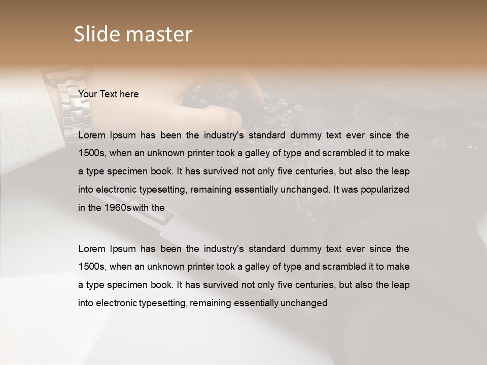 Female Hold Two PowerPoint Template