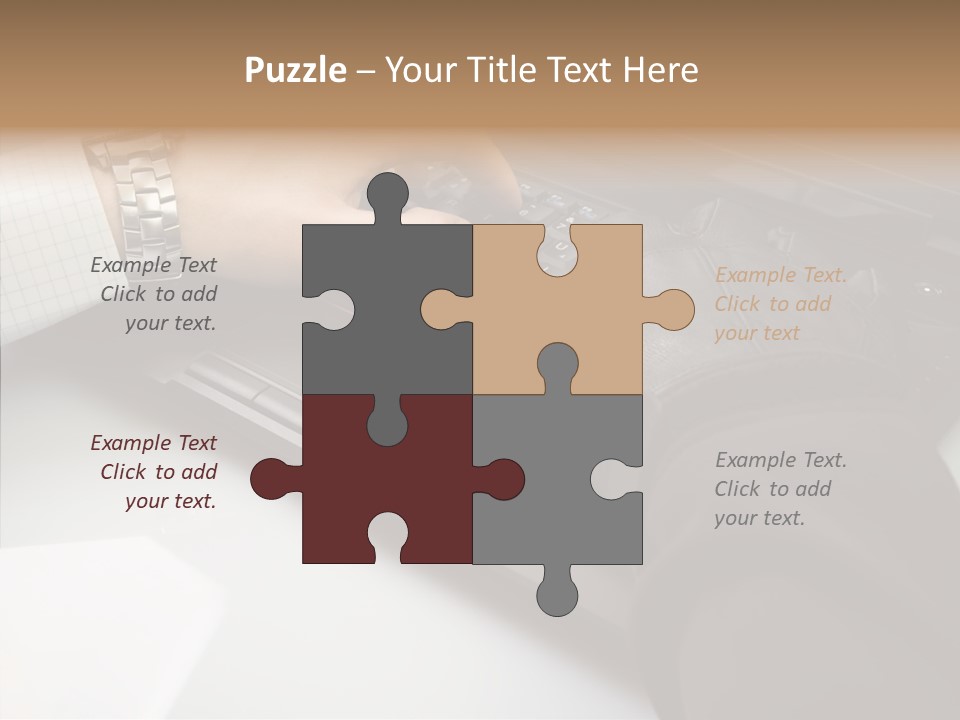 Female Hold Two PowerPoint Template