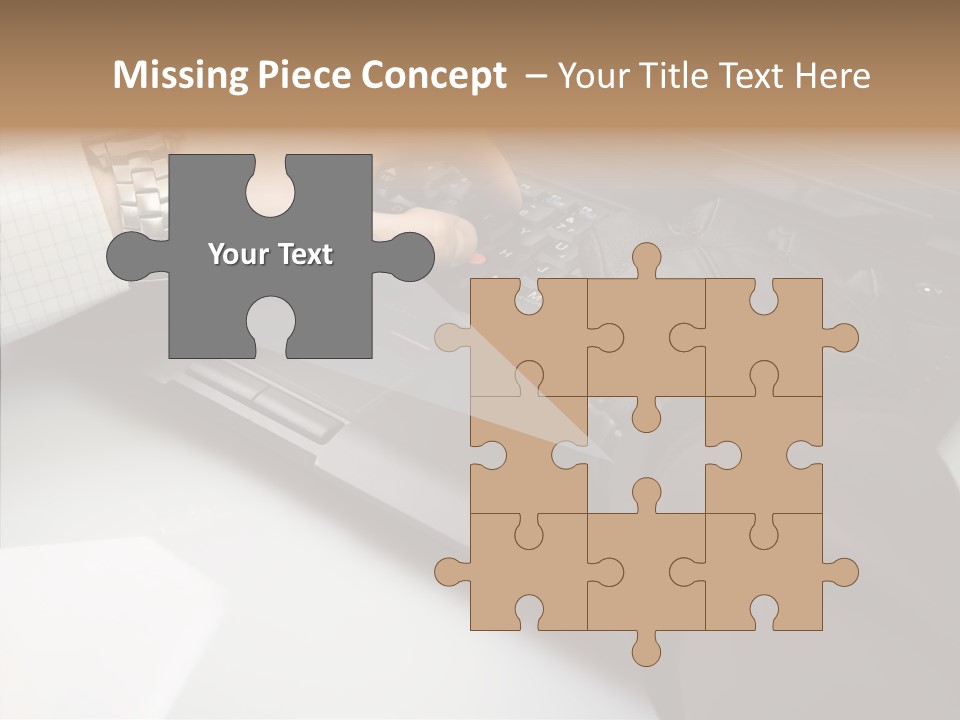 Female Hold Two PowerPoint Template