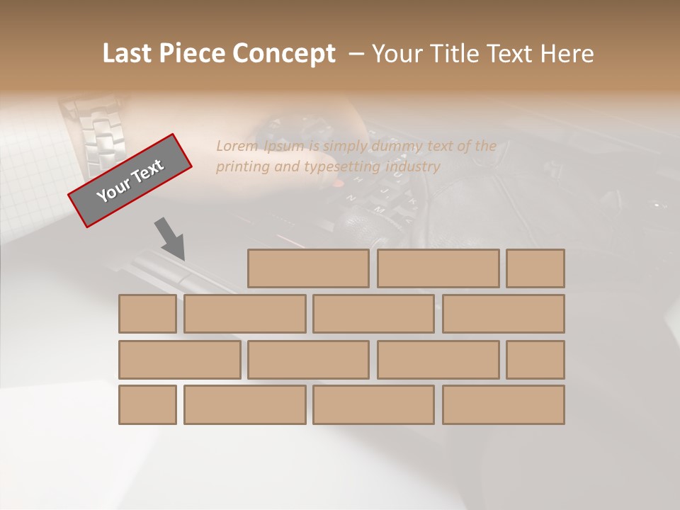 Female Hold Two PowerPoint Template
