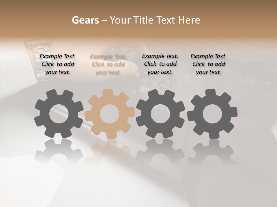 Female Hold Two PowerPoint Template