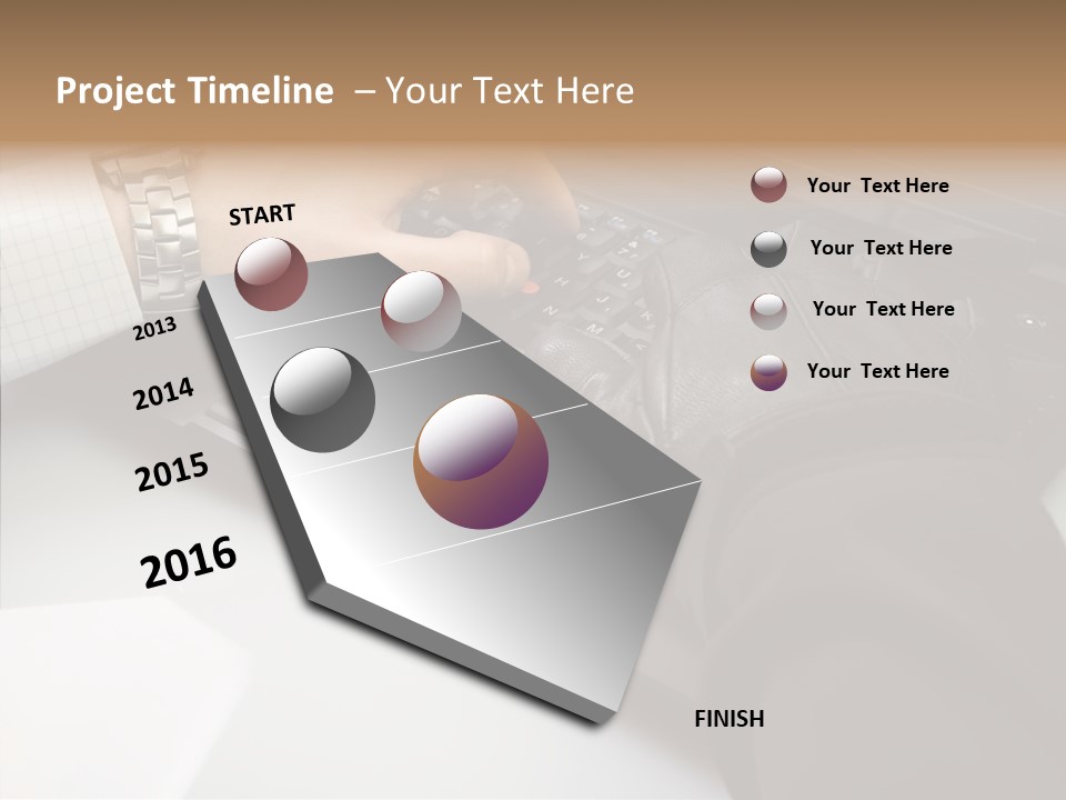 Female Hold Two PowerPoint Template