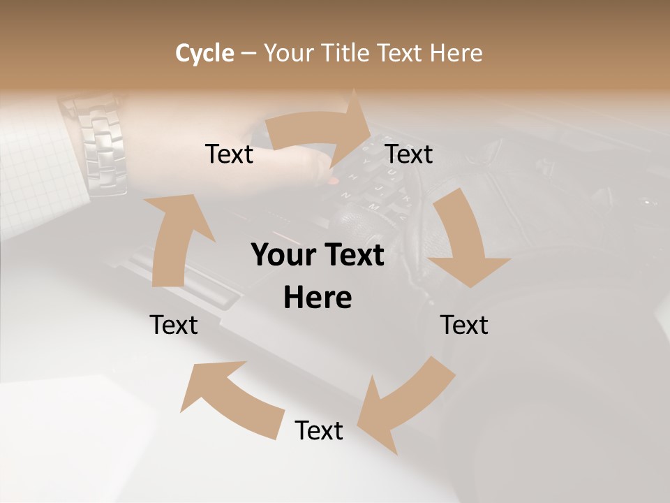 Female Hold Two PowerPoint Template