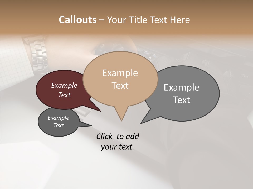 Female Hold Two PowerPoint Template