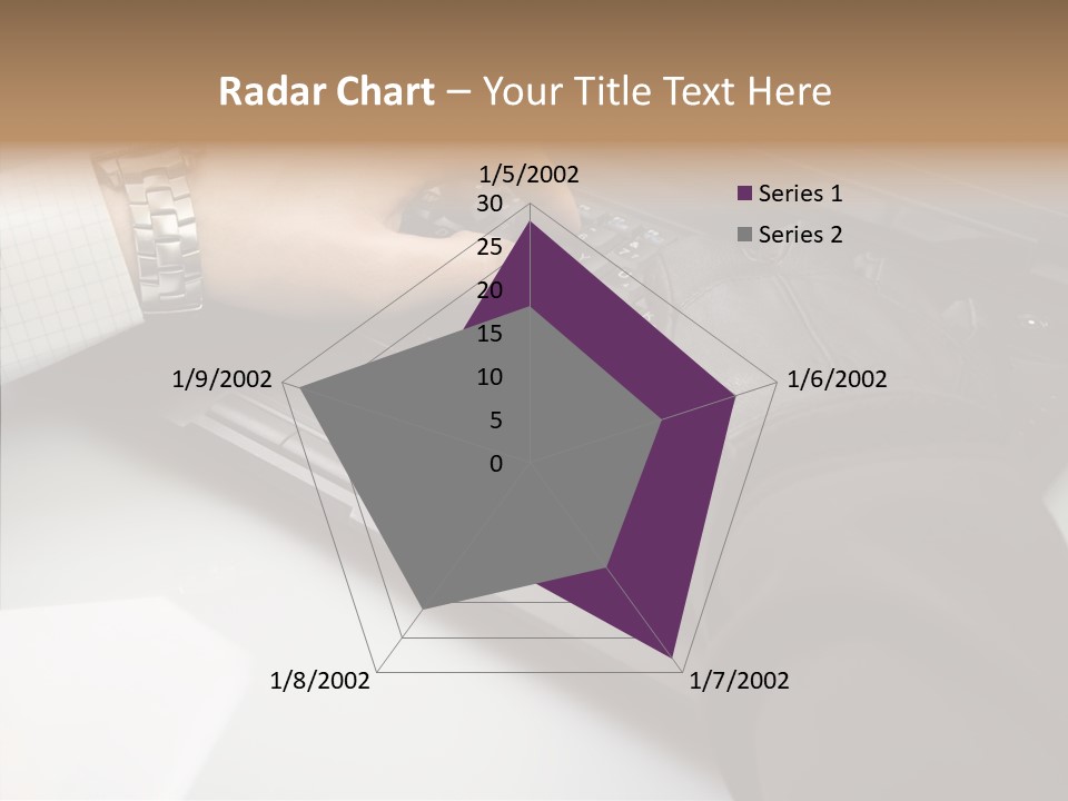 Female Hold Two PowerPoint Template