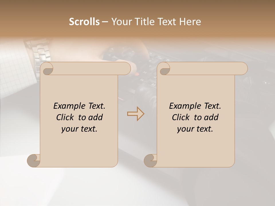 Female Hold Two PowerPoint Template