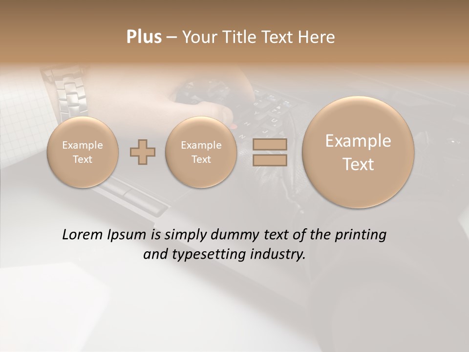 Female Hold Two PowerPoint Template