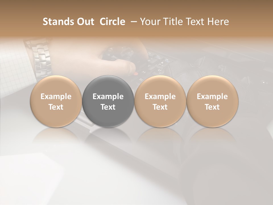 Female Hold Two PowerPoint Template
