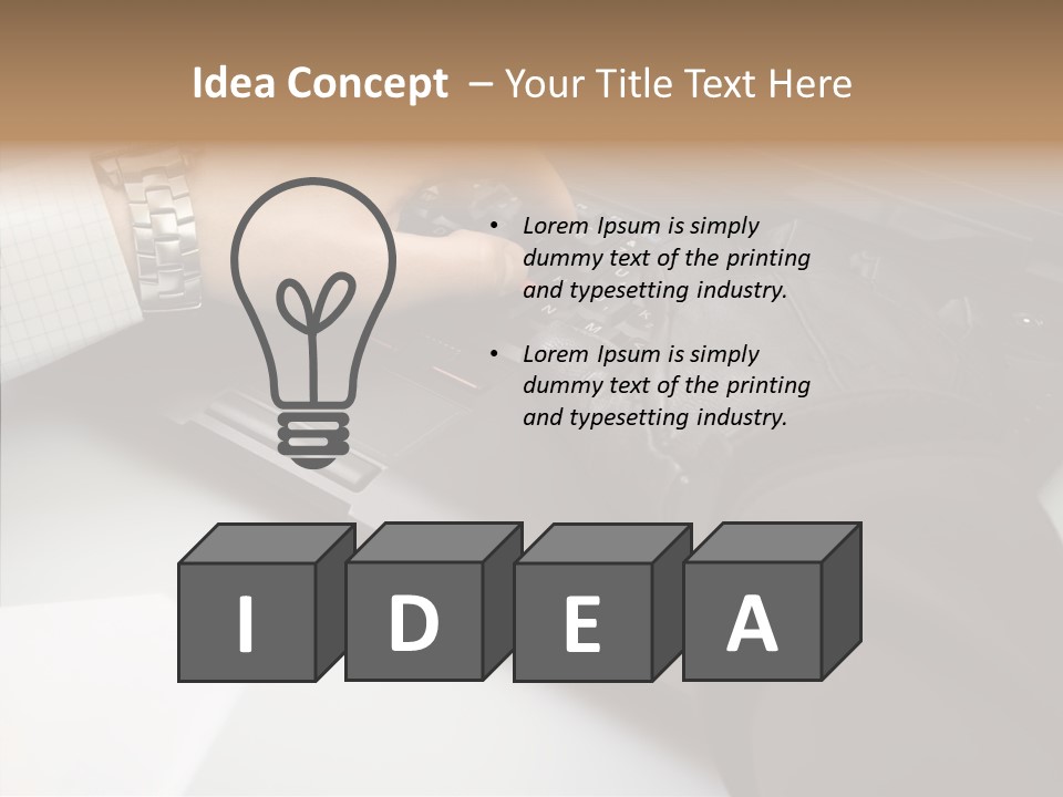 Female Hold Two PowerPoint Template