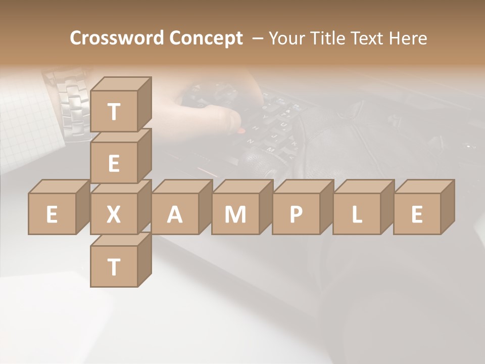 Female Hold Two PowerPoint Template