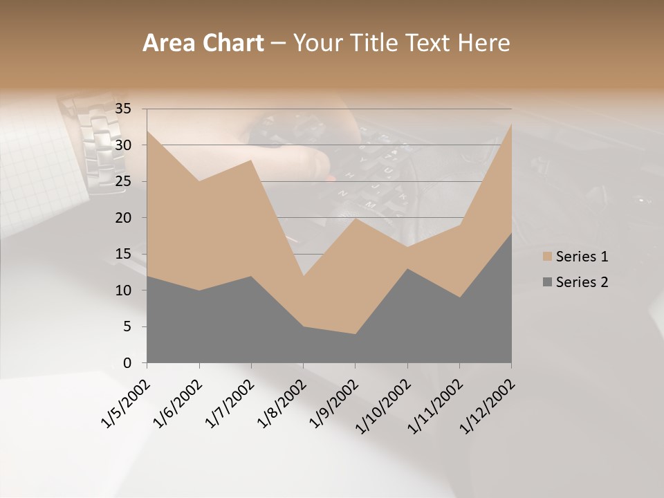Female Hold Two PowerPoint Template