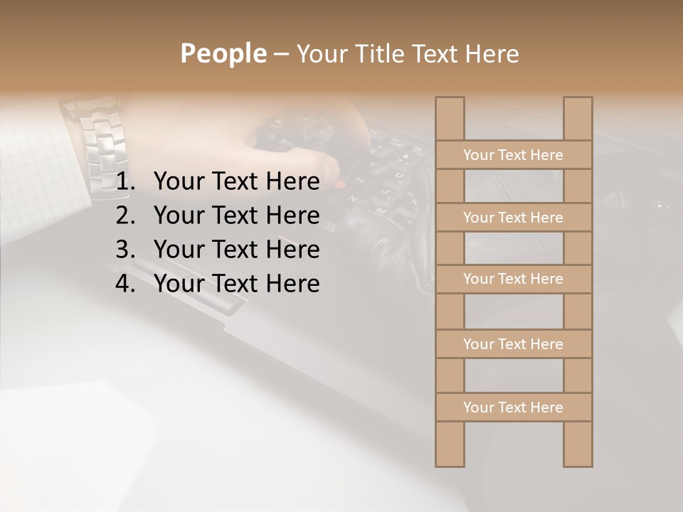 Female Hold Two PowerPoint Template