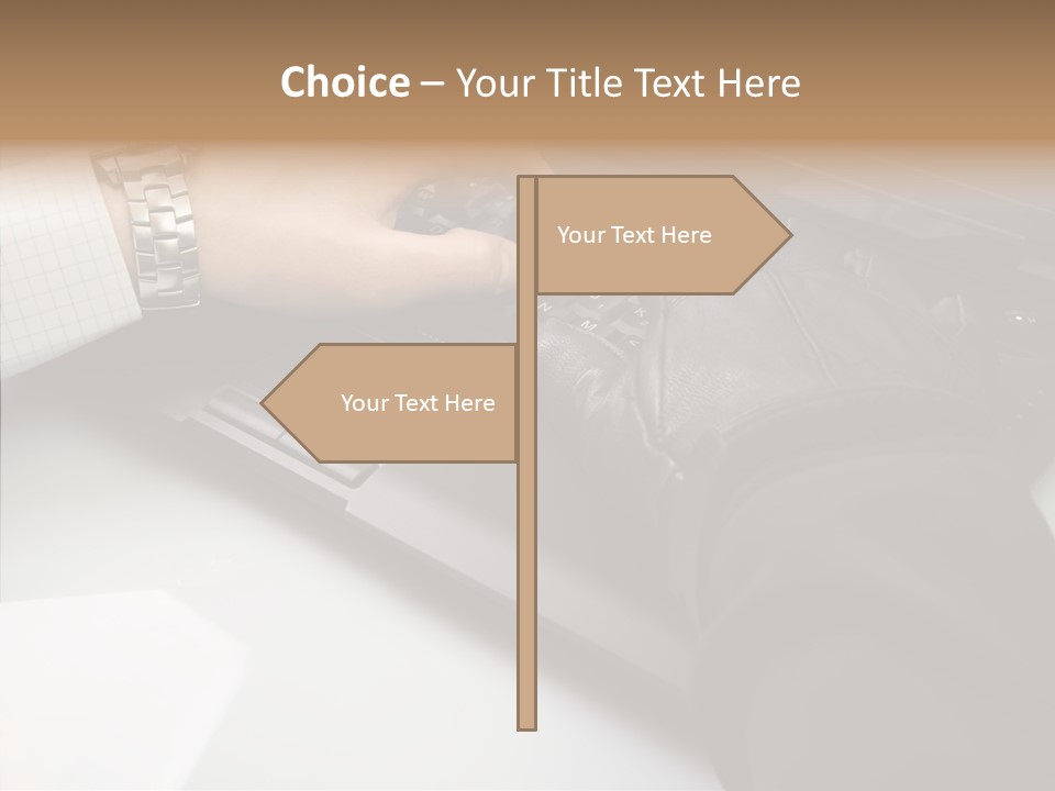 Female Hold Two PowerPoint Template