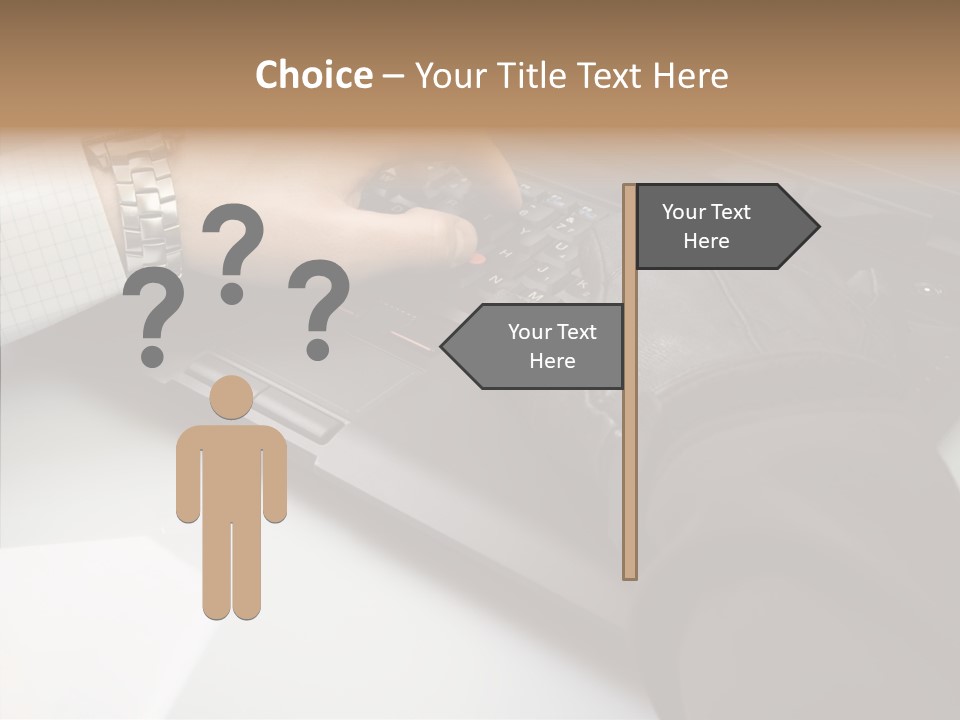 Female Hold Two PowerPoint Template