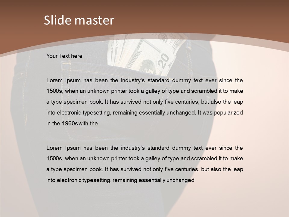 White Background Women Elder PowerPoint Template