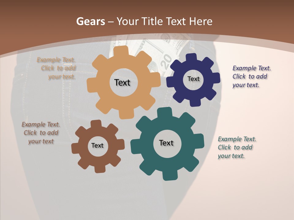 White Background Women Elder PowerPoint Template